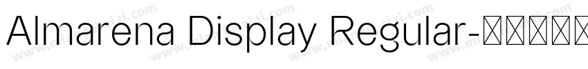 Almarena Display Regular字体转换
